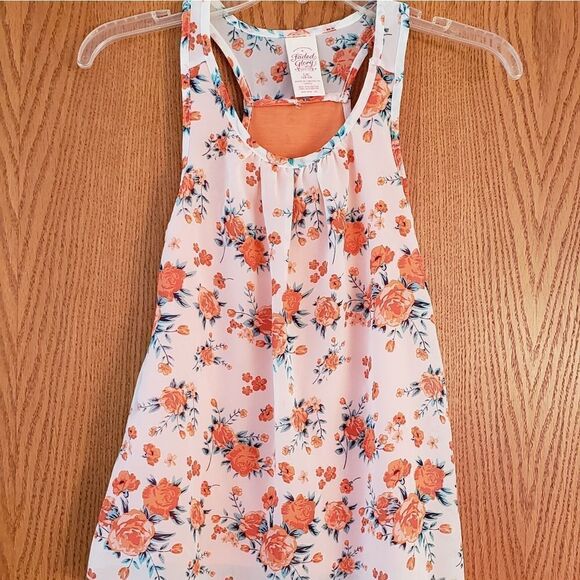 Faded Glory Other - One Piece Layered Girls Flowy Floral Top Sz. 10/12